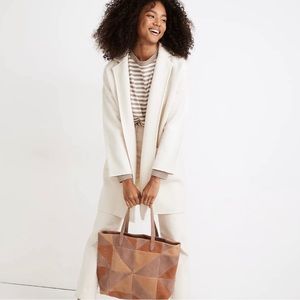 Madewell Courton Sweater Coat - Heather Cream - Small